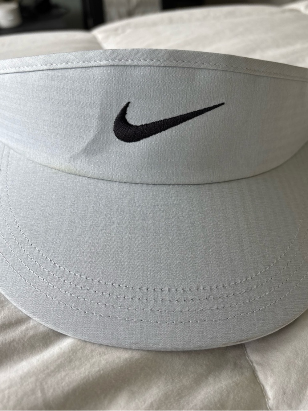 Nike Dri-Fit Light Gray Visor with Black logo